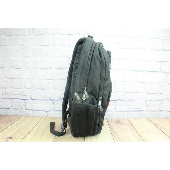 Ogio Logo Gear Tech Air Flow Vented Zippered Laptop Bag Backpack Black - Picture 3 of 15